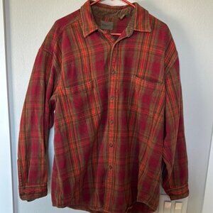 St. John’s Bay Red and Green Men's shirt